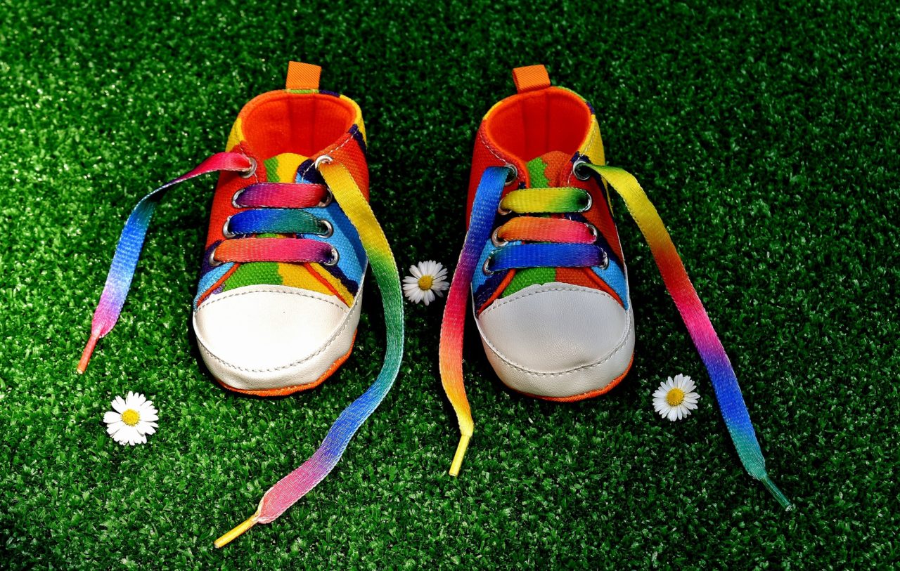 Rainbow shoes