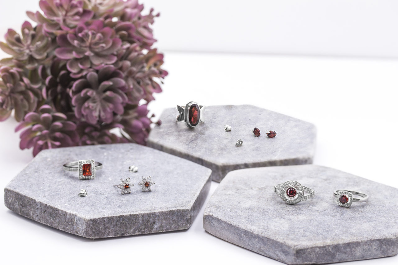 garnet jewellery