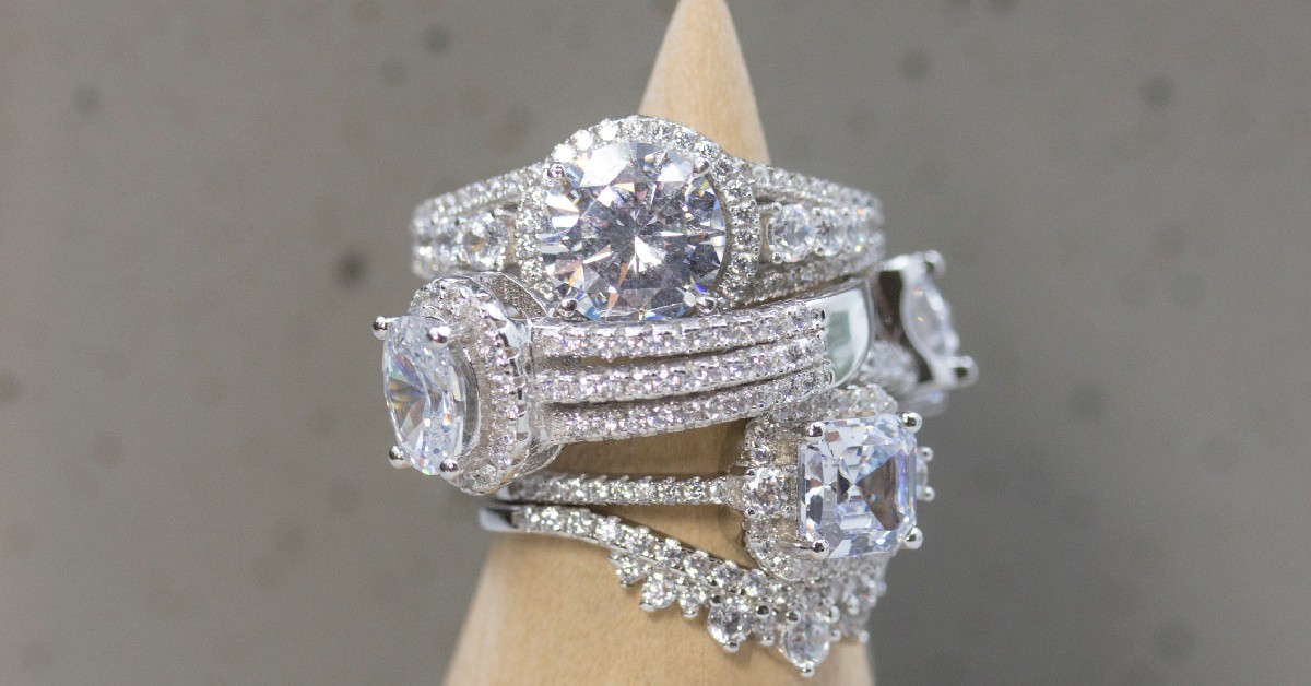 rhodium plated silver