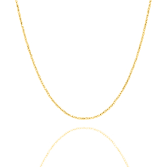 10K Yellow Gold Diamond Cut Ball Necklace 1.5mm (GC-10-1123)