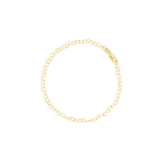 10K Yellow Gold Heart Bracelet 4mm (GB-10-1127)