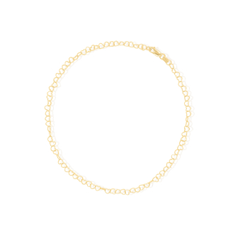 10K Yellow Gold Heart Anklet 4mm (G-ANK-10-1009)