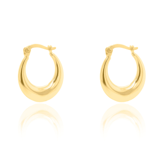 10K Yellow Tapered Huggies Earrings (GHUG-10-1033)