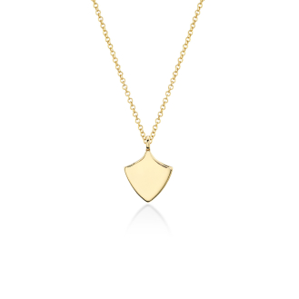 10K Gold Shield Necklace (GC-10-1182)
