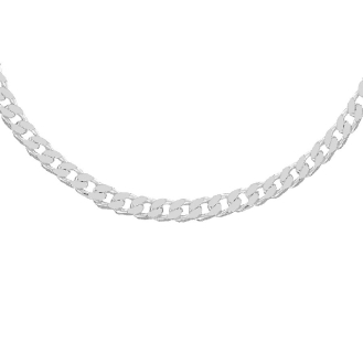 Sterling Silver Basic Chain Curb 08 Square (GDSQ150) 4.4mm