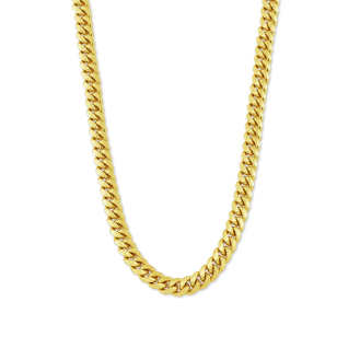Sterling Silver Gold Vermeil Miami Cuban Curb Chain 5.8mm (CGD180-G)