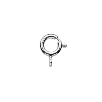 Sterling Silver Rhodium Plated Spring Ring 5mm (SRO-5-RH)