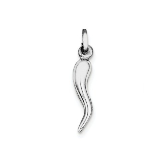 Sterling Silver Cornicello Charm (JB306)