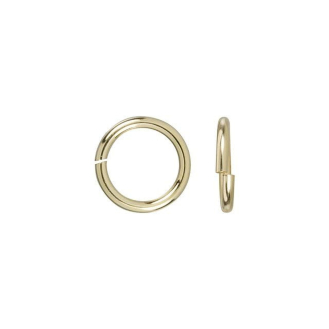10K Yellow Gold Jump Rings for Permanent Bracelet Gauge 26 (0.4mm x 2.8mm) 10 Pcs a Pack (JR-PACK-26-Y)