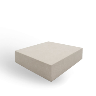 Large Cube Beige Microfiber Riser Platform Jewellery Display (DIS-15)