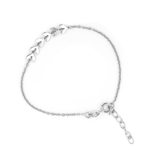Sterling Silver Fancy Chevron Anklet (ANK-1079)