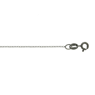 Sterling Silver Rolo Fancy Chains 10 Pack of Black Rhodium Plated 1mm (ROLO10-B-PACK)