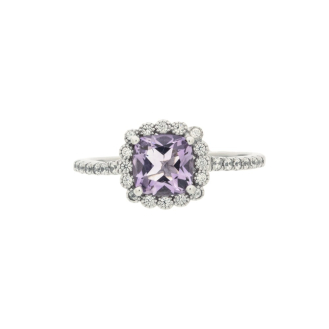 Sterling Silver Amethyst Ring (R-1337-A)