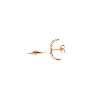 Sterling Silver Plain Stud Ear Cuff (ER-1275)