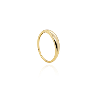 10K Yellow Gold Slim Dome Ring (GR-10-1113)