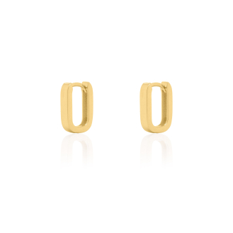 10K Yellow Gold U Shape Hinged Huggies Earring (GHUG-10-1030)