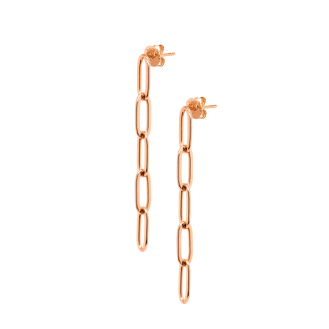 Sterling Silver Anchor Chain Link Earrings (ST-1507)