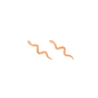 Sterling Silver Textured Snake Ear Climbers (ER-1353)