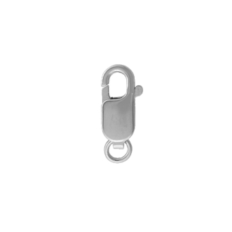 14K White Gold Finding Lobster Clasp 16mm x 6.2mm (LC-4-14K-W)