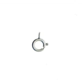 10K White Gold Spring Ring Finding 6mm (SR-2-W-10K)