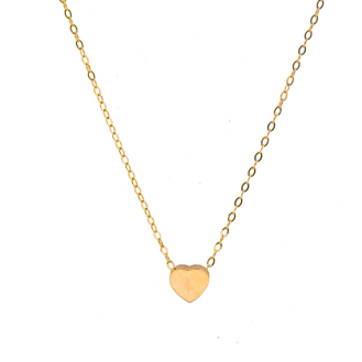 10K Gold Plain Sweetheart Necklace (GC-10-1174)