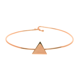 Sterling silver bangle with Triangle (IB-1088)