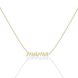 10K Gold Script Mama Necklace (GC-10-1187)