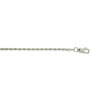 Sterling Silver Rhodium Plated Basic Chain Rope 2.0mm  (ROPE40-RH)