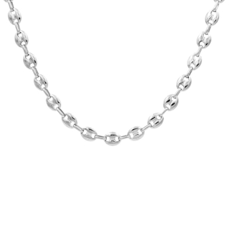 Sterling Silver Plain Hollow Puffed Mariner 6mm Chain (PGUCCI-60)