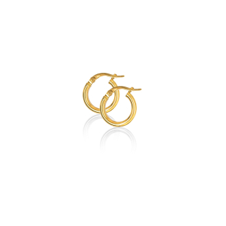 10K Yellow Gold Tube Hoops 2mm x 14mm (GHP-2-14)