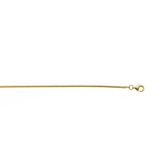 Sterling Silver Gold Vermeil Basic Chain Snake 02  (SNAKE25-G) 1mm