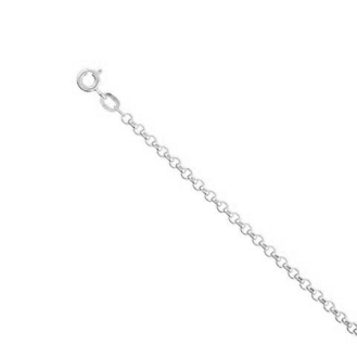 Sterling Silver Basic Chain Rolo 02 Oval 1.6mm (ROLO-OV40)