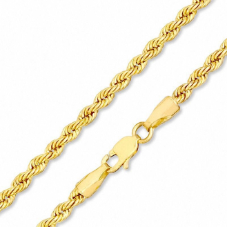 Sterling Silver Gold Vermeil Basic Rope Chain 2.7mm (ROPE60-G)