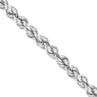 Sterling Siver Basic Chain Rope Hollow 8mm (HROPE150)