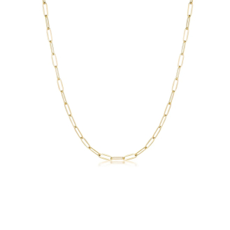 10K Yellow Gold Paperclip Chain 2.6mm (PPC-075-10)