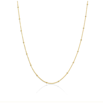 10K Yellow Gold Satellite Chain 1.7mm (SAT-024-10)