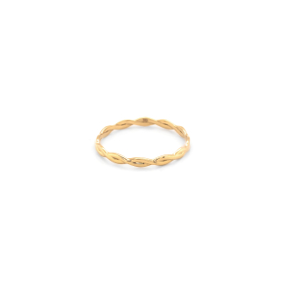 10K Yellow Gold Infinite Infinity Band Ring (GR-10-1104)