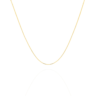 14K Yellow Gold Chain Necklace Box 0.6mm (BOX-040-14Y)
