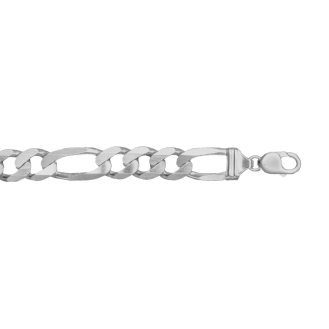 Sterling Silver Basic Chain Figaro 11 (FIG350) 13.8mm