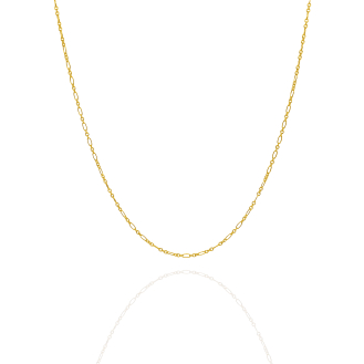 10K Yellow Gold Fancy Rolo Chain 1.3mm (FROLO-030-10)