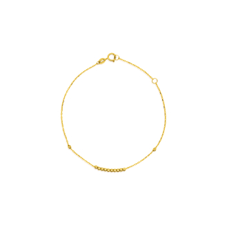 10K Yellow Gold Beads Bracelets (GB-10-1136)