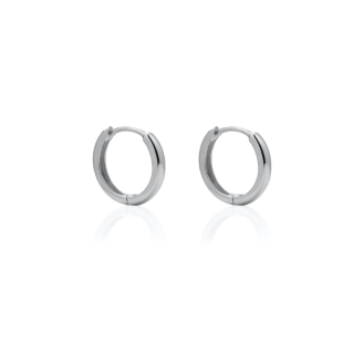  10K Gold Plain Basic Huggies 10mm  (GHUG-10-1001)