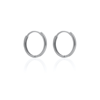  10K Gold Plain Huggies 14mm (GHUG-10-1002)