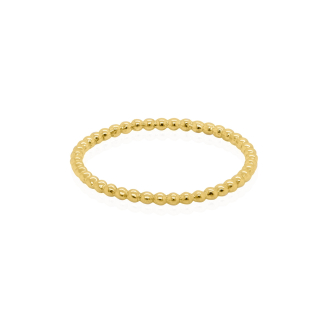10K Yellow Gold Plain Minimalist Bubble Ring (GR-10-1074)