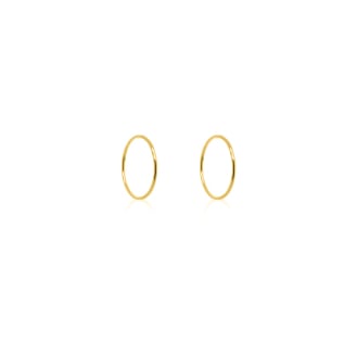 10K Gold Sleeper Earrings 12mm (GSLP-12)