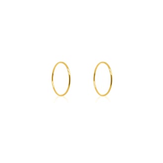 10K Gold Sleeper Earrings 14mm (GSLP-14)