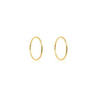 10K Gold Sleeper Earrings 16mm (GSLP-16)