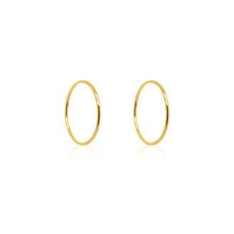 10K Gold Sleeper Earrings 18mm (GSLP-18)