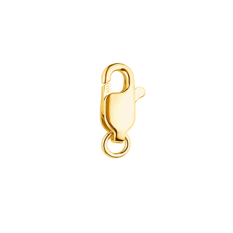 Sterling Silver Gold Vermeil Finding Clasp Lobster, Gold (LC-3-G)