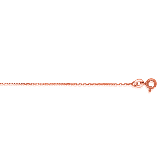 Sterling Silver Rosegold Vermeil Fancy Rolo Chain 1mm (ROLO10-R)